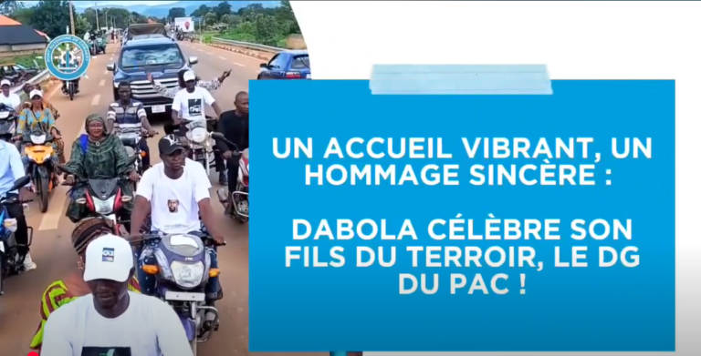 Accueil triomphal à Dabola – Port de Conakry
